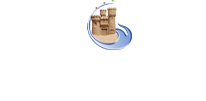 Logo with a sand castle for Castel in the Sand