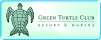 Logo with a green turtle for Green Turtle Club.